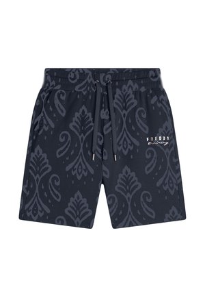 BERMU STAMPA FLOREALE - Short de sport - allover ikat blu navy
