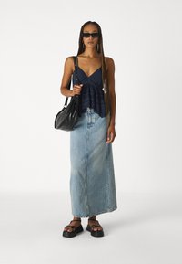 Hollister Co. BARE SHOWSTOPPER BABYDOLL  - Top - navy