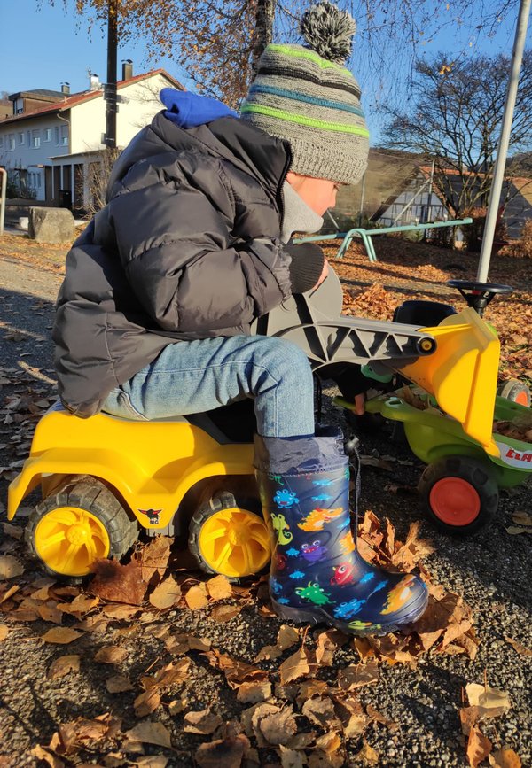 WARMFUTTER BLINKING MONSTER – Snowboot/Winterstiefel – dunkelblau