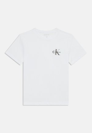 Calvin Klein Jeans CHEST MONOLOGO UNISEX - Print T-shirt - bright white