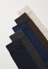 Pier One 5 PACK - Calze - brown/grey/blue