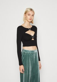 ONLY ONLMINDY - Top s dlhým rukávom - black