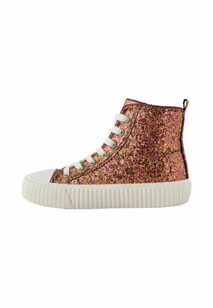 Next, Lace Up High Top Trainers - Sneakers high - rust brown glitter