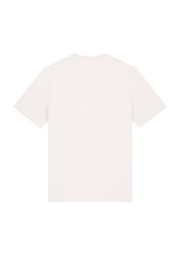 Korte mouw t-shirt in lichtbeige katoen, met een klassieke ronde halslijn en een plain achterkant zonder patronen of graphics.