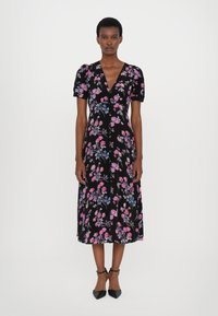 Robe Bleue Floral Robe Fleurie The Kooples The Kooples DRESS Robe