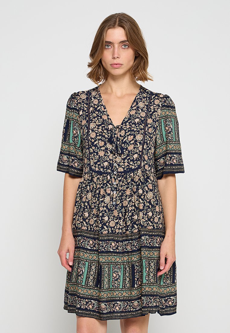 Apricot Jurk donkerblauw