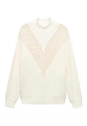 Mango RAINBOW - Strickpullover - off-white