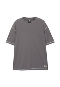 WITH CONTRAST SEAMS - T-Shirt basic - dark grey