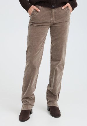 PULZ, PZFIBA HW PANT STRAIGHT LEG - Straight leg jeans - walnut