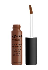 NYX Professional Makeup - NYX PROFESSIONAL MAKEUP SOFT MATTE LIP CREAM - FLÜSSIGER LIPPENSTIFT MIT HOHER PIGMENTIERUNG UND CREMIGEM, MATTEM FINISH, VEGANE FORMEL, FARBTON: ABU DHABI - Flüssiger Lippenstift - 34 dubai Thumbnail-Bild 1