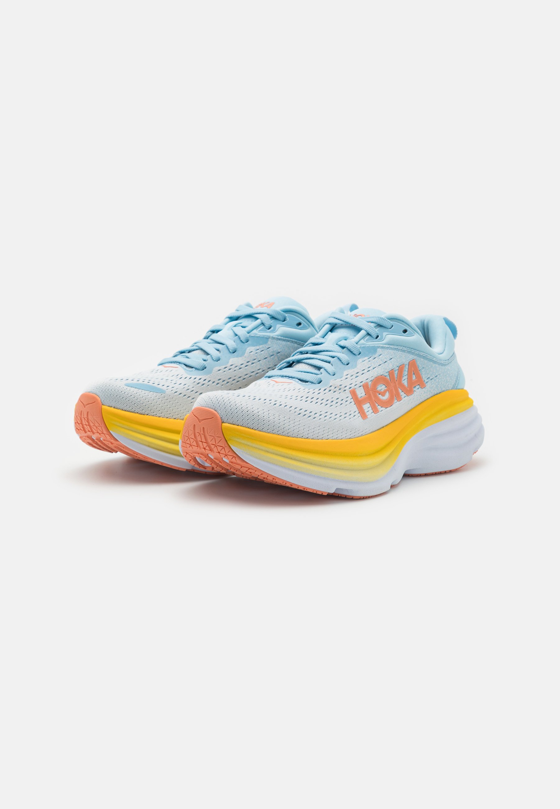 HOKA BONDI 8 - Road running shoes - summer song/country air/light blue -  Zalando.co.uk