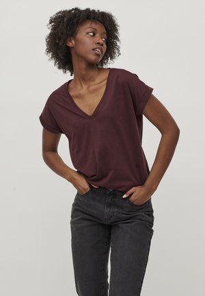 VIDREAMERS V NECK - Basic T-shirt - winetasting