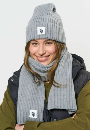 U.S. Polo Assn., UUNOR - Плетена шапка - grey melange