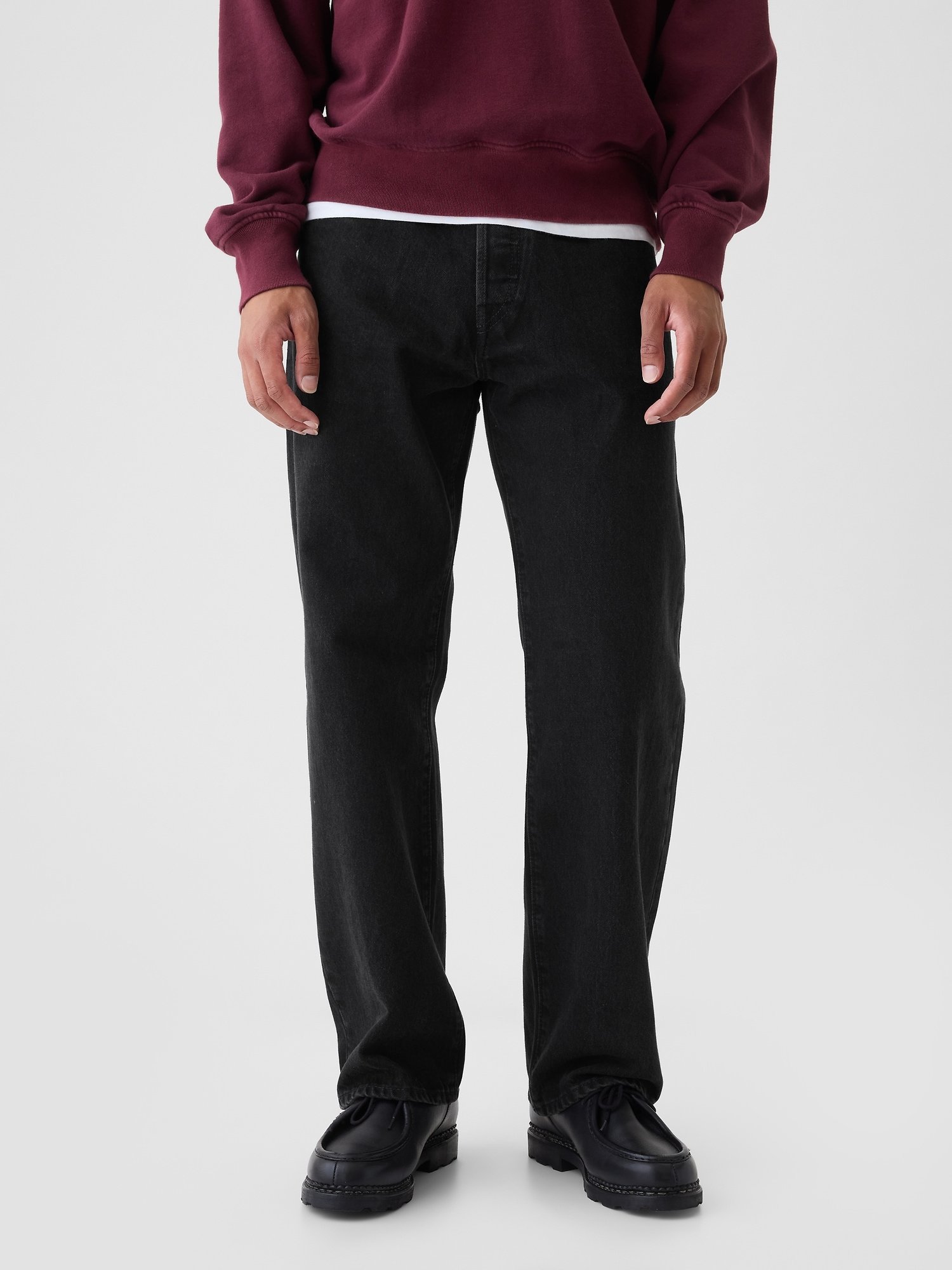 GAP 90S LOOSE - Wijde jeans - black/zwart - Zalando.nl