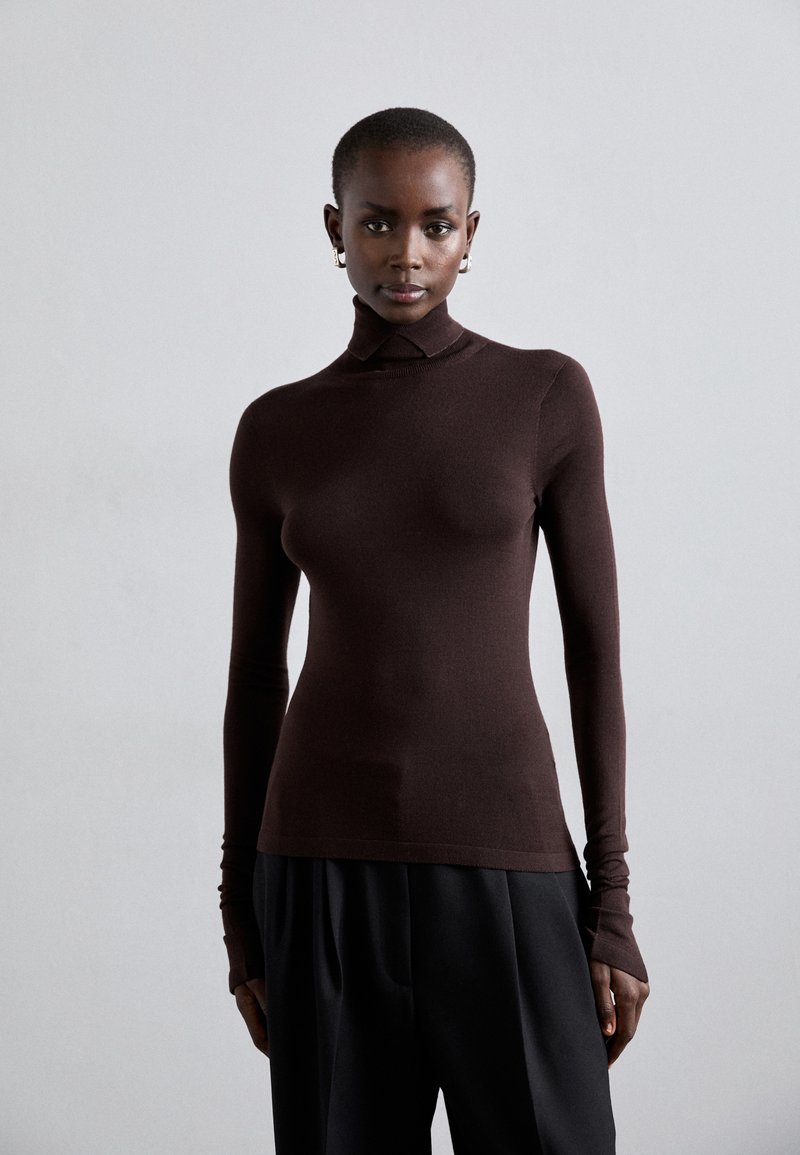 Tiger of Sweden AMINHA - Striktrøje - dark chokolate