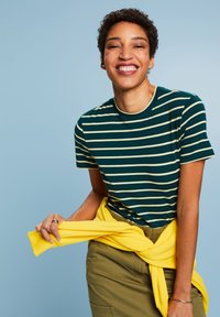 Esprit SOLID - T-Shirt print - dark teel green