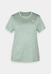 TECH TWIST - Sports T-shirt - silica green/white