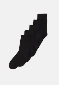 Anna Field - COMFORT CUFF ANKLE SOCKS 5PACK - Zeķes - black Miniatūras attēls 1