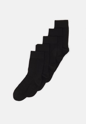 COMFORT CUFF ANKLE SOCKS 5PACK - Calze - black