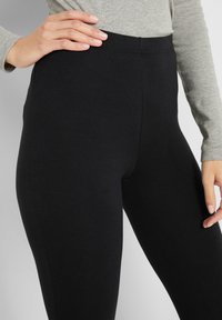 bonprix STRETCH 2ER PACK  BEQUEME UND ELASTISCHEM BUND - Leggings - black