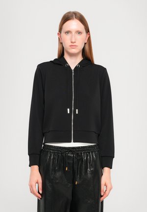 MICHAEL Michael Kors CROP ZIP  - Sweat zippé - black