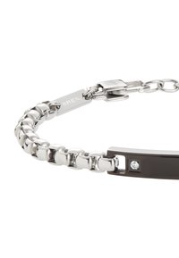 Breil TAG AND CROSS - Pulsera - black and silver coloured