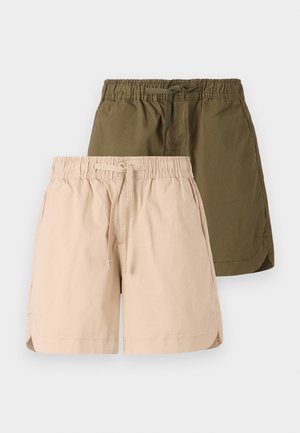 JXMOLLIE CAMPAIGN 2 PACK - Šorti - oxford tan/olive night