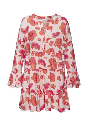 Day dress - orange pink bedruckt