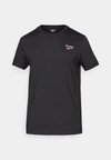 IDENTITY SMALL LOGO TEE - Základné tričko - black/white/vector red