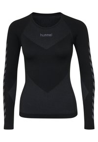 Langærmet T-shirt - black