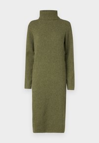 JDYANNIE LIFE ROLL NECK DRESS - Strikket kjole - winter moss