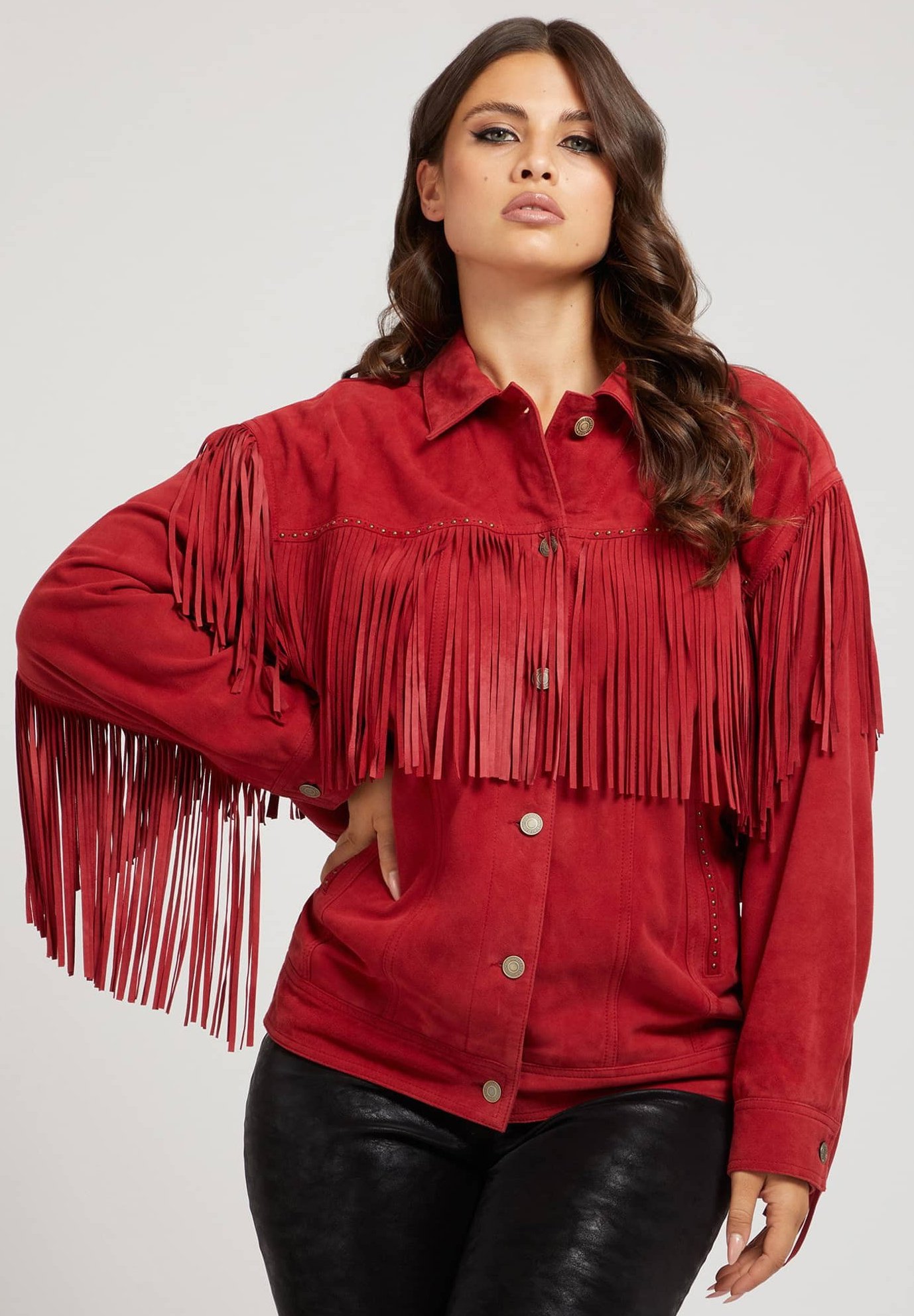 red cowboy jacket