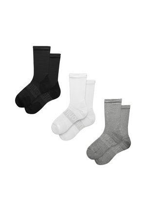 3PAIR - Chaussettes de sport - white heather grey black