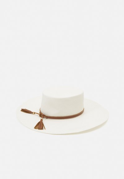 Sensi Studio HAT EXTRA LONG BRIM - Hatte - white/camel