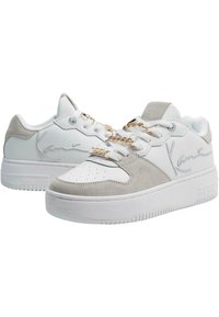 Karl Kani UP LOGO PRM - Sneakers basse - white grey