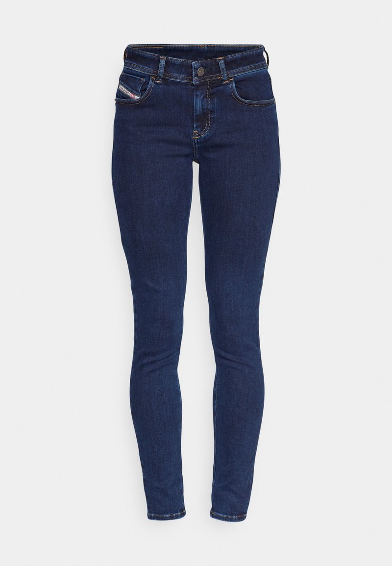 Diesel Jeans Skinny Fit donkerblauw denim