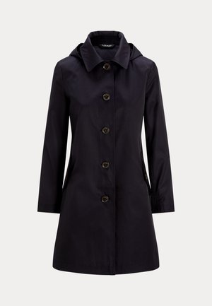 Lauren Ralph Lauren HOODED COTTON BLEND BALMACAAN COAT - Lühike jakk - dark navy