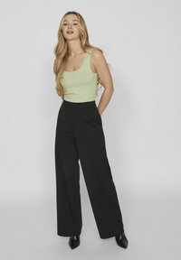 VILA VIKENZA U-NECK REV NOOS - Top - swamp