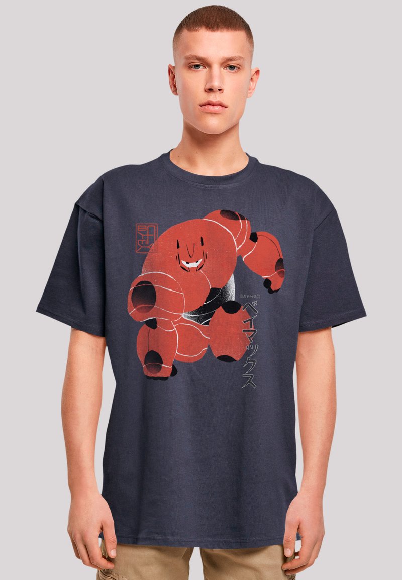 F4NT4STIC BIG HERO 6 BAYMAX SUITE POSE - Print T-shirt - navy