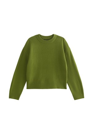 New Look, MIDWEIGHT CREW NECK JUMPER - Pullover - green