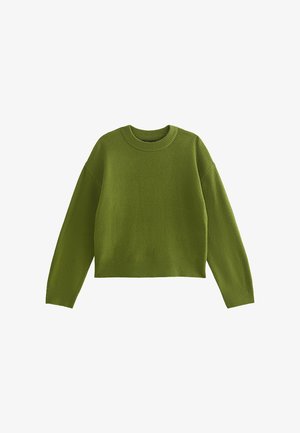 New Look, MIDWEIGHT CREW NECK JUMPER - Pullover - green