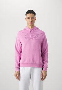 EA7 Emporio Armani - UNISEX - Felpa con cappuccio - rosa medio Immagine in miniatura 1