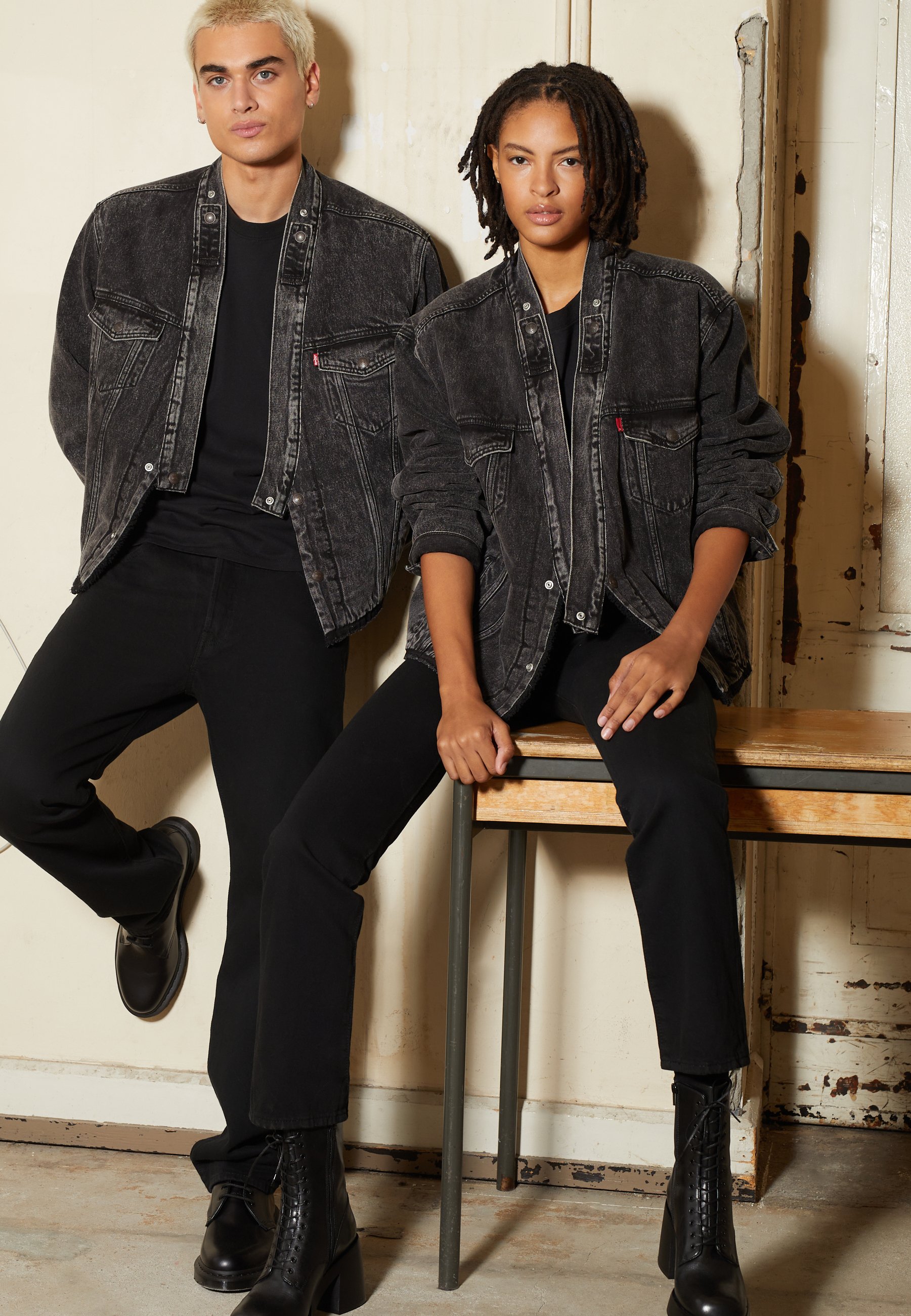 roadster black denim jacket