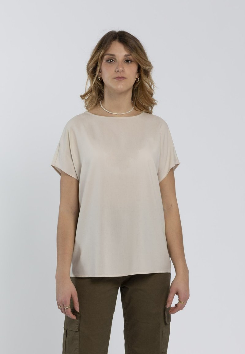 RAGNO CHEMISE - T-shirt basic - biege
