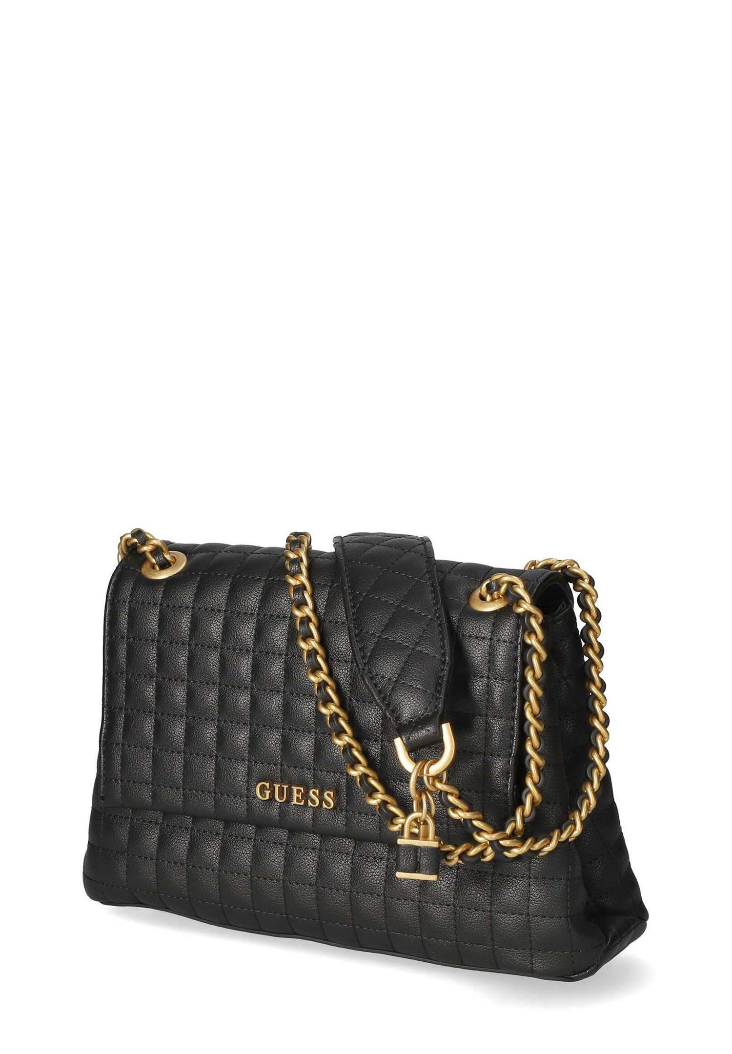 Sac à Main Guess Nakieta Noir Multi - Bandoulière Tendance Limitée, Neuf Avec étiquettes, Simili Cuir