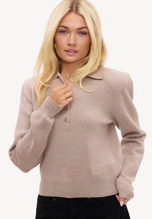 LOAVIES, WILD HEART - Jersey de punto - camel solid
