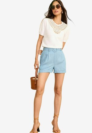 Love & Roses SHORT SLEEVE CROCHET - REGULAR FIT - T-shirts print - ivory white