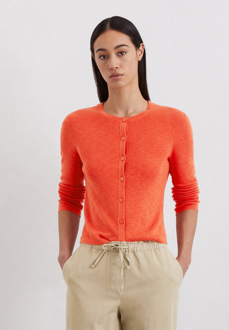 Marc O'Polo - FEIN - Cardigan - burnt red, Enlarge
