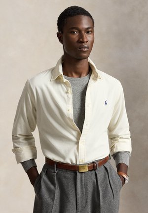 Polo Ralph Lauren CUSTOM FIT CORDUROY SHIRT - Πουκάμισο - clubhouse cream