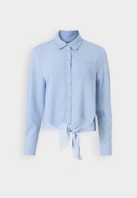 ONLLECEY  - Košilová halenka  - cloud dancer/medium blue